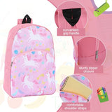 Clysee 12 Pack School Backpack Bulk 15'', Assorted Printed Bookbags for Boys Girls, Donations Supplies (Fun)