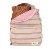 Roxy Women's Always Core Backpack | Travel | Everyday Carry | Beach | Polyester | 8L Capacity - Banana Cream Stripe