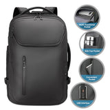RoyalAnt Large Rolling Backpack for Women&Men, 50L Travel Backpack with Wheels, Wheeled Backpack with USB C Port,TSA Lock Carry On for Travel, College, Teacher
