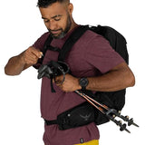 Osprey Talon 22L Men's Lightweight Hiking Backpack - Small Daypack for Travel & Camping, Phantom Grey/Dark Charcoal