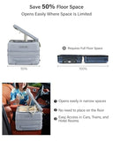 Hanke Hardside Expandable Checked Luggage, 24 Inch Top Opening Trunk Luggages with Spinner Wheels, All-PC Hard Shell Suitcase, Lightweight TSA Checked-Medium(Grey, 83L)