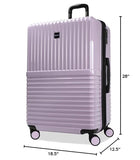 World Traveler Dejuno Tonal 28-Inch Polycarbonate Lightweight Hardside Expandable Spinner Luggage Suitcase with TSA Lock - Lavender