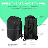 ADV Tennis Backpack V2 and Pickleball Backpack V2 - Tennis Bag and Pickleball Bag, Modern & Functional Design, Cooler, Shoe Compartment, and Unmatched Organization for Men and Women