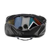 Amazon Essentials Duffel Bag for Travel and Sports, 25-inch Foldable Packable Nylon Bag with Multiple Zippered Pockets, 35 lb Weight Capacity, Collapsible for Easy Storage, Black