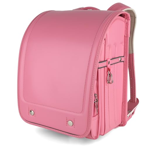 LMRENCE Ransel Randoseru Backpack Japanese School Bag for Girls and Boys Classic Backpack Waterproof PU leather