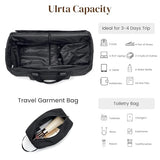 S-ZONE Garment Duffle Bags for Travel Carry on Convertible 2 in 1 Suit Bags Hanging Suitcase with Toiletry Bag 50L