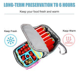 Tilami Lunch Bags Insulated Adjustable Strap Zipper, Water-Resistant Cooler Bags, Bento Bags for Kids Toddlers