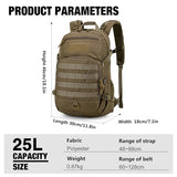 Mardingtop 25L Tactical Backpack + Molle Tactical Utility Pouch