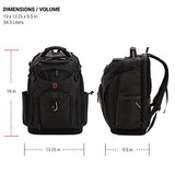 SwissGear Tool Bag Backpack, Fits Up to 17-Inch Laptop, Work Pack PRO, Black