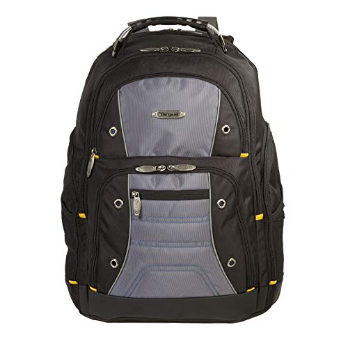 Targus Drifter II Laptop Backpack, Black/Gray – Backpack for Men for Business and Travel, Durable Water-Resistant Material, Fits up to 17" Laptops (TSB239US)
