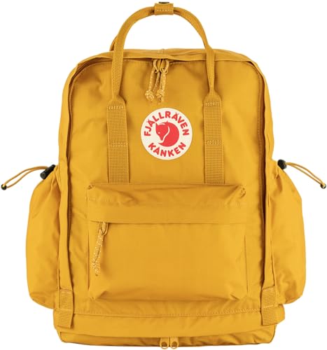 Fjällräven Kanken Outlong Backpack - Durable Travel Laptop Bag with Water Resistant Everyday Design, Ochre | Backpacks4Less