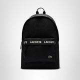 Lacoste Unisex Neocroc Seasonal Backpack, Tape Black, One Size
