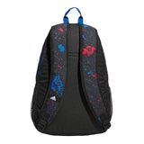 adidas Foundation Backpack, Splatter Black/Bright Royal Blue, OSFA