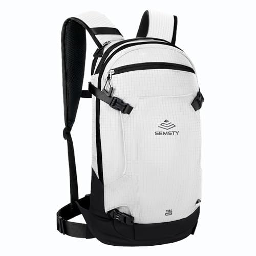 SEMSTY 12L Ski & Snowboard Backpack, Backcountry Backpack for Men Women
