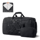 S-ZONE Garment Duffle Bags for Travel Carry on Convertible 2 in 1 Suit Bags Hanging Suitcase with Toiletry Bag 50L
