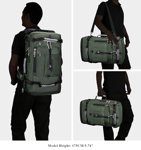 WITZMAN Travel Backpack for Men Duffle Luggage Bag with USB Charging Port