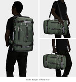 WITZMAN Travel Backpack for Men Duffle Luggage Bag with USB Charging Port