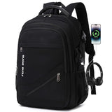 FENGDONG Durable Waterproof Travel Laptop Backpack 17.3 inch,Large College Backpack Bookbag for Men & Women Business Backpack with USB Charging Port and Headset Port Black