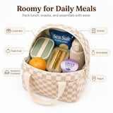 Bluboon Lunch Bag for Women Men Cute Corduroy Lunch Tote Bags Reusable Insulated Lunch Box Large Capacity Reusable Insulated Cooler for Work Picnic or Travel