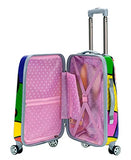 Rockland Departure Hardside Spinner Wheel Luggage, Heart, 2-Piece Set (20/28)
