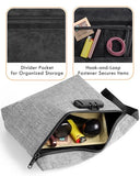 SafeDelux Smell Proof Bag, Odor Proof Bag with Combination Lock, Durable Smell Proof Container with Carbon Lining, Secure Odorless Travel Pouch for Home & On-the-Go (Grey)
