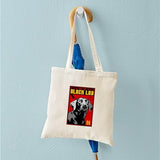 CafePress Obey The BLACK LAB! Tote Bag Natural Canvas Tote Bag, Reusable Shopping Bag
