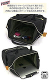 Anero ATB0197Z Backpack with Clasp, S, A4 Base, Water Repellent, Multiple Storage, PC Storage, Navy x Olive