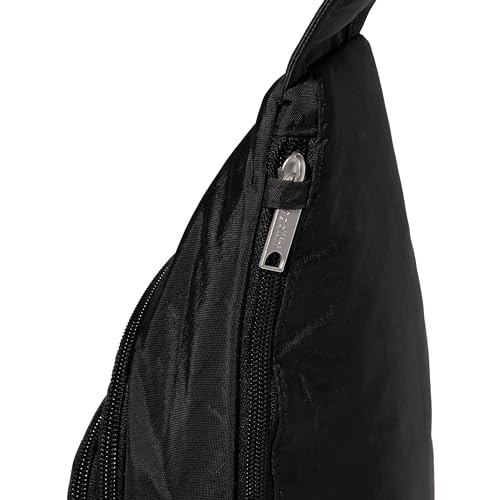 Securtex® Anti-Theft Daytripper Sling - 7x12" Travel Safe Crossbody Bag w/Locking Zippers, Slash-Resistance