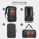 WITZMAN Travel Backpack for Men Carry on Luggage Backpack Duffel bag with Shoe Compartment Toiletry Bag Hanging Dopp Kit Organizer Water-resistant