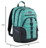 FUEL Hiking Laptop Backpack, College Bookbag, Travel Daypack with 5 Compartments, Dynamo Tech Pocket, 18.5 Inches, Festive Aztec