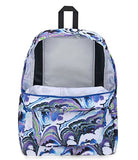 JanSport Superbreak Backpack - Durable, Lightweight Premium Backpack, Marble Mood Blue Iolite