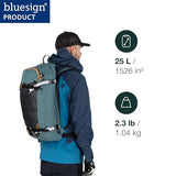 Osprey Soelden 25L Ski and Snowboard Backpack - Lightweight Men's Backcountry Pack - Avalanche Safety Access - Diagonal/A-Frame Ski Carry, Snowboard Carry - 100% Recycled Nylon, Cascade Blue