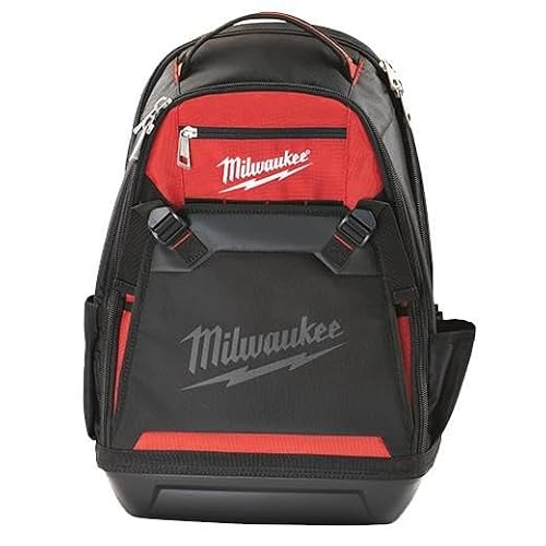 Milwaukee 48-22-8200 1680 Denier 35 Pocket Jobsite Backpack w/ Laptop Sleeve and Molded Plastic Base | Backpacks4Less