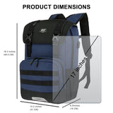 WOLT Laptop Backpack with USB Charging Port Fits Up to 17 Inch Laptop, College Backpack for Men Women, Computer Business Bookbag, Navy