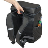 ZEEMO Backpack Cooler for Men, Insulated Leak Proof Lunch Bag, Large Capacity Lightweight Rucksack for Picnic, Beach, Backyard, Black
