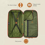 Jeep JH003B Hardside Expandable Luggage with Two Wheels, Elm Green, Checked-Large 30 Inch
