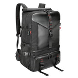 SWICKY Carry-on Travel Backpack for Men, Airline Approved Convertible Duffle Backpack with Shoe Compartment & USB Charging Port, Water Resistant 17.3 Inch Laptop Backpack for Travel Gym Camping
