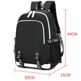 DIOMMELL Anime Backpack Canvas Capacity Manga Backpack Laptop Backpack