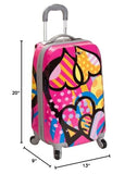 Rockland Vision Hardside Spinner Wheel Luggage, Love, Carry-On 20-Inch