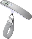 QUMOX High Precision Digital Travel Scale for Suitcase Luggage Weight 110lb 50KG Capacity Silver