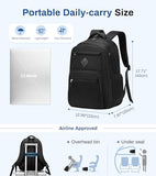 Sisipoet School Backpack for Girls, Lightweight Kids Bookbag for Boys Classic College Backpack for Teen Men Women with Luggage Strap, Age 8-18 Years Old, Black