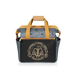 PICNIC TIME Harry Potter Hufflepuff On The Go Lunch Cooler, Soft Cooler Lunch Box, Insulated Lunch Bag, (Black with Yellow Accents)