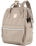 himawari Laptop Backpack for Women&Men Travel With USB Charging Port Large Business Bag Water Resistant College Computer Doctor (1881-Khaki, Regular)
