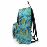 EASTPAK Out Of Office – 31L Backpack with Dual Compartments, 14-inch Laptop Tablet Sleeve, Utility Pocket, Bottle Holder, Brize Palm Aqua