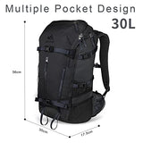 Unigear Ski Hydration Backpack, 30L Snowboard Travel Bag 900D Polyester Water-resistant Backpack for Skiing, Hiking, Camping
