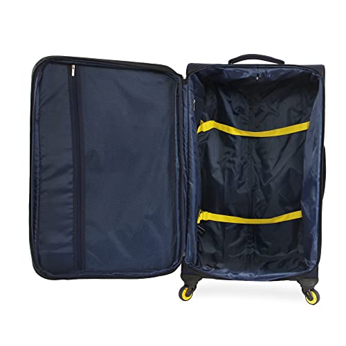 NAUTICA Emry 2pc Softside Luggage Set, Navy Yellow