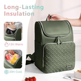 Halivita Cooler Backpack Insulated Leak Proof 33 Cans, Waterproof Hiking Backpack Cooler Soft Cooler Bag Lunch Backpack for Picnic Camping Beach, Green