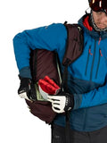 Osprey Firn 18L Ski and Snowboard Backpack, Elderberry Purple/Peppermint Green, Medium/Large