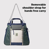 Topo Designs Mountain Gear Bag, Enormous Tote Style Free Standing Bag, Recycled Nylon, Abrasion Resistant (Forest/Bone White)