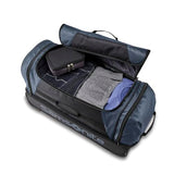 Samsonite Andante 2 Wheeled Duffel Bag – 22-Inch Durable Rolling Luggage with Inline Skate Wheels, Push-Button Handle & Spacious Compartments – Travel-Friendly and Lightweight - Elemental Blue